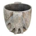 Clayre & Eef Planter 28x21x19 cm Grey Stone Hands