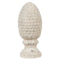 Clayre & Eef Figurine Pinecone Ø 10x23 cm Beige Stone