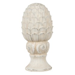 Clayre & Eef Figurine Pinecone Ø 14x29 cm Beige Stone