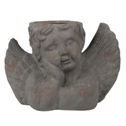 Clayre & Eef Planter Angel 30x13x20 cm Grey Stone