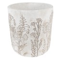 Clayre & Eef Pot de fleurs Ø 20x21 cm Beige Pierre Rond