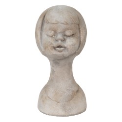 Clayre & Eef Bust Girl 12x11x24 cm Beige Stone