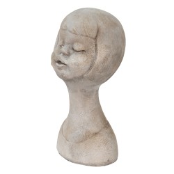 Clayre & Eef Busto  Ragazza 12x11x24 cm Beige Pietra