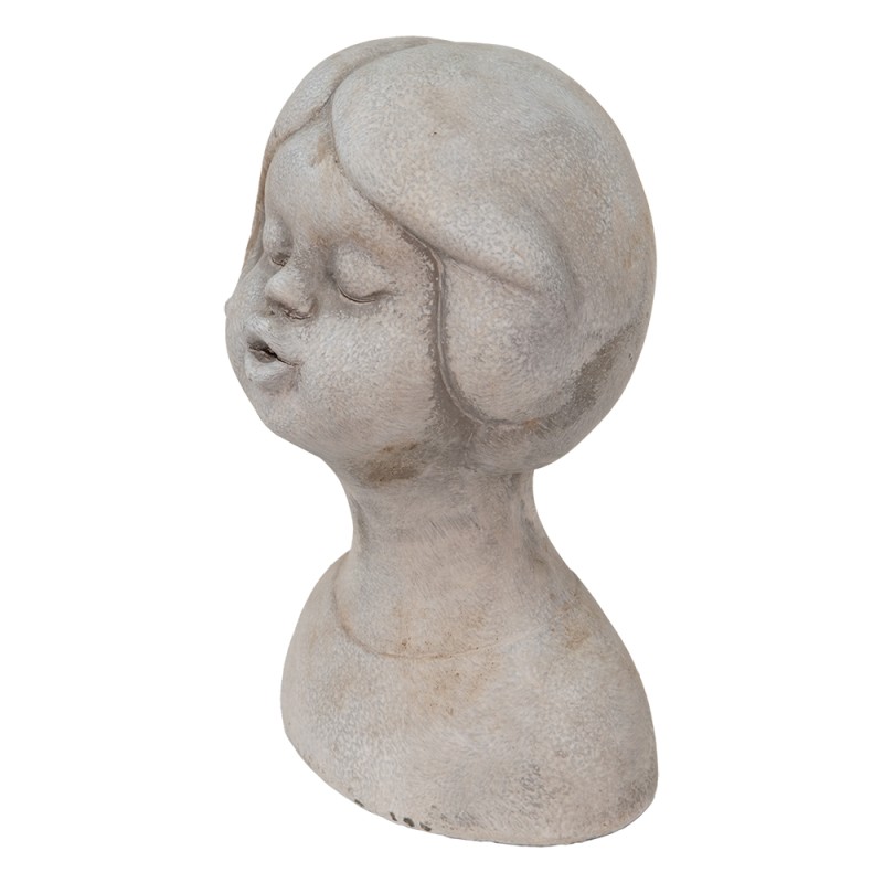 Clayre & Eef Bust Girl 11x10x18 cm Beige Stone