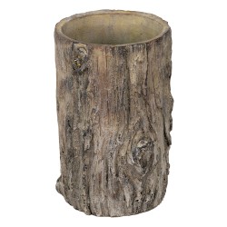 Clayre & Eef Planter Ø 14x23 cm Brown Grey Stone