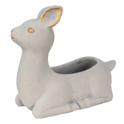 Clayre & Eef Planter Deer 23x11x21 cm Beige Stone