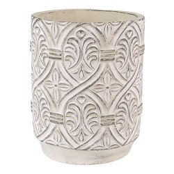 Clayre & Eef Blumentopf Ø 14x18 cm Grau Stein