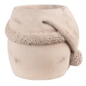 Clayre & Eef Planter Santa Claus 22x20x17 cm Beige Stone