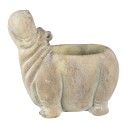 Clayre & Eef Planter Hippopotamus 22x13x20 cm Beige Stone