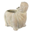 Clayre & Eef Planter Hippopotamus 22x13x20 cm Beige Stone