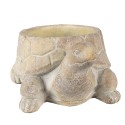 Clayre & Eef Planter Turtle 22x16x10 cm Beige Stone