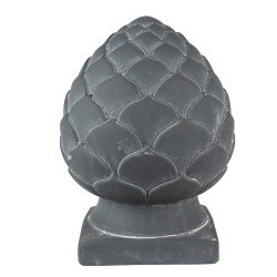 Clayre & Eef Décoration Pomme de pin Ø 18x24 cm Gris Pierre