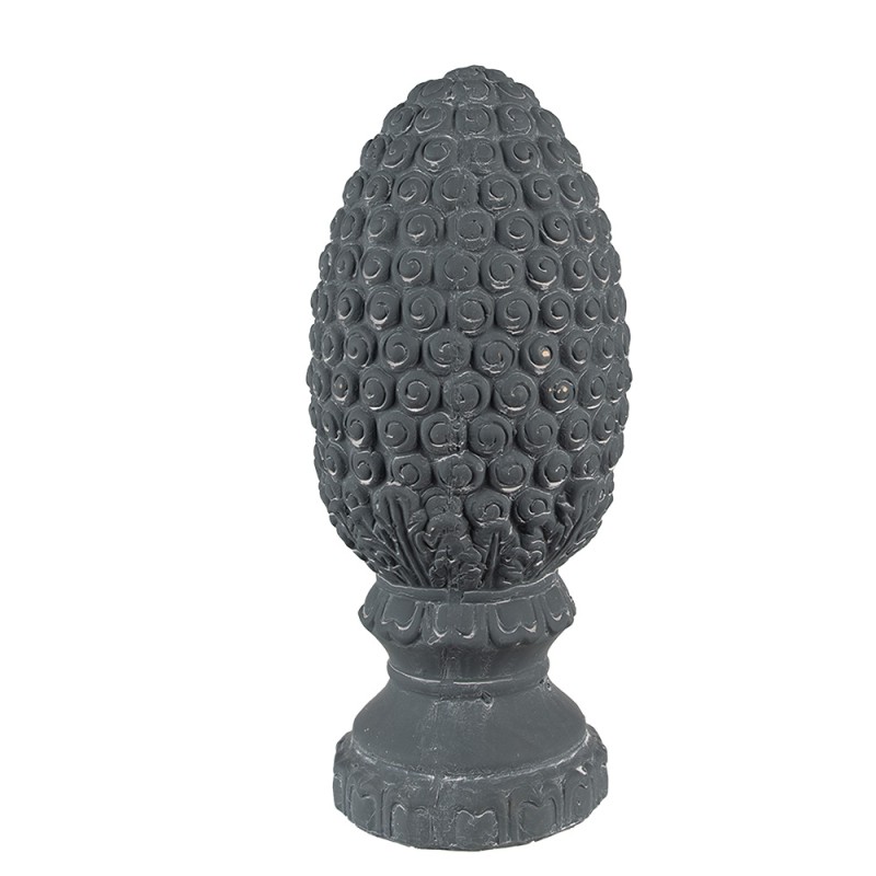 Clayre & Eef Decoration Pinecone Ø 13x31 cm Grey Stone