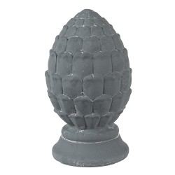 Clayre & Eef Decoration Pinecone Ø 10x18 cm Grey Stone