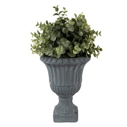 Clayre & Eef Indoor Planter Ø 15x20 cm Grey Stone