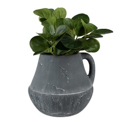 Clayre & Eef Planter 19x19x17 cm Grey Stone