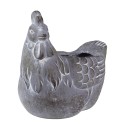 Clayre & Eef Bloempot Kip 29x17x23 cm Grijs Steen