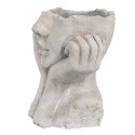 Clayre & Eef Indoor Planter Woman 17x14x18 cm Grey Stone