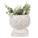 Clayre & Eef Planter Ø 18x17 cm White Stone