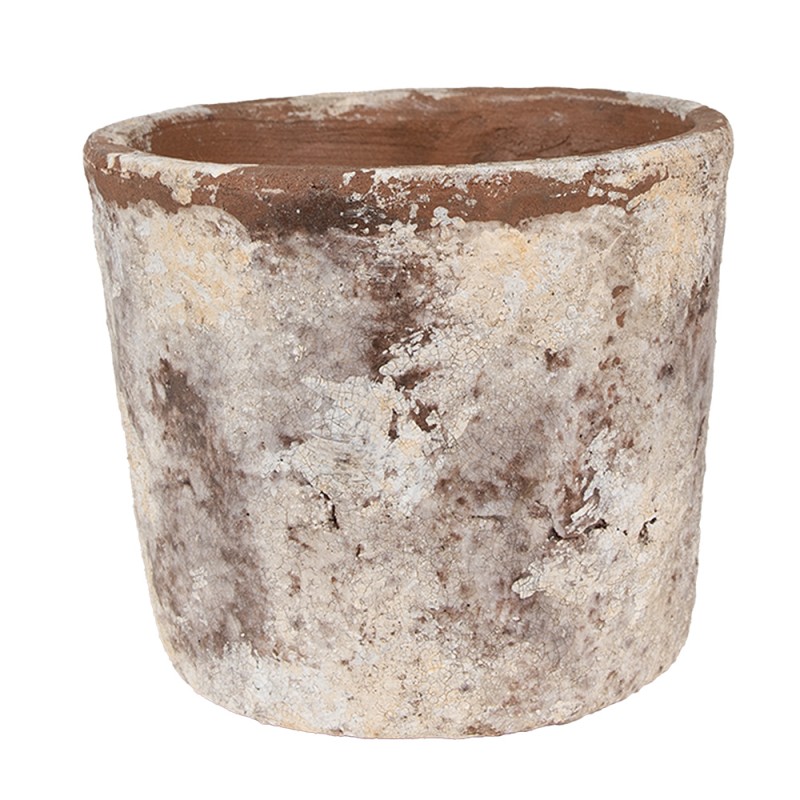 Clayre & Eef Bloempot Ø 16x14 cm Beige Terracotta