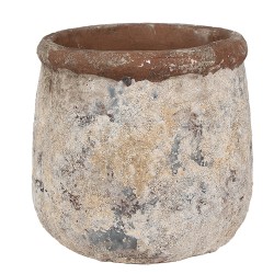 Clayre & Eef Planter Ø 18x17 cm Beige Terracotta