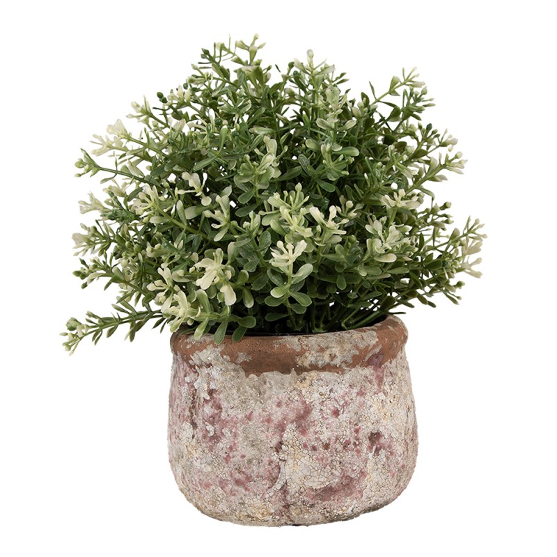 Clayre & Eef Planter Ø 13x9 cm Beige Terracotta