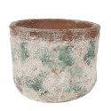 Clayre & Eef Fioriera Ø 19x15 cm Beige Verde Terracotta