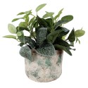 Clayre & Eef Bloempot Ø 19x15 cm Beige Groen Terracotta