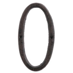 Clayre & Eef Number 0 15 cm Brown Iron