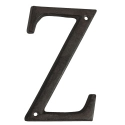 Clayre & Eef Lettre Z en fer 13 cm Marron Fer