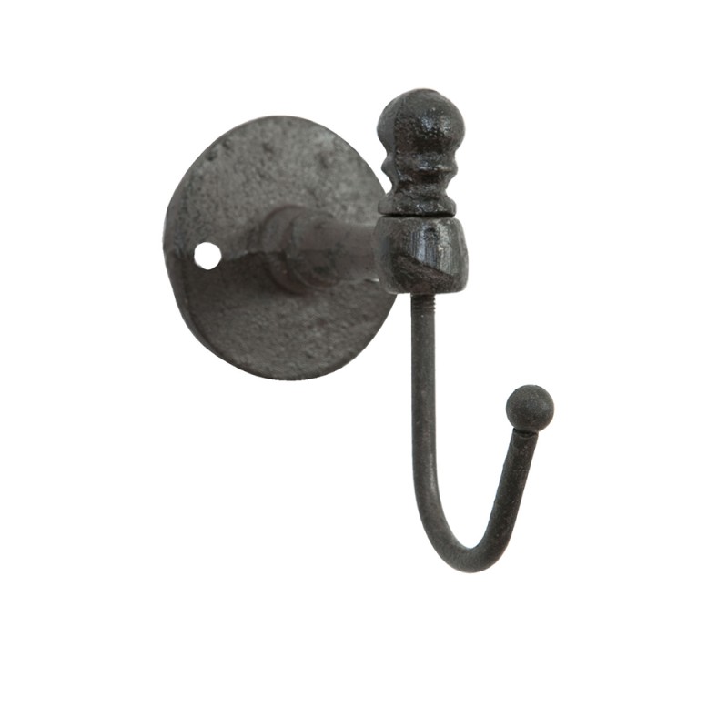 Clayre & Eef Wall Hook 5x10x8 cm Brown Iron