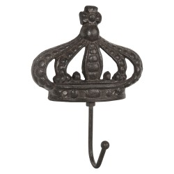 Clayre & Eef Wall Hook 11x4x17 cm Brown Iron