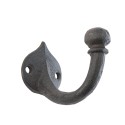 Clayre & Eef Wall Hook 6x4x5 cm Brown Iron