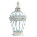 Clayre & Eef Lantern Ø 29x55 cm White Iron Round