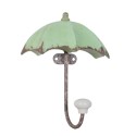 Clayre & Eef Patère murale 12x5x15 cm Vert Fer Rectangle Parapluie