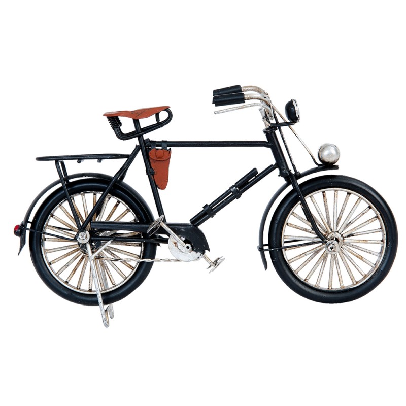 Clayre & Eef Dekorative Miniatur Fahrrad 21x7x13 cm Schwarz Eisen