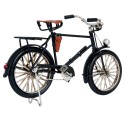 Clayre & Eef Dekorative Miniatur Fahrrad 21x7x13 cm Schwarz Eisen