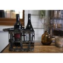 Clayre & Eef Wine Rack 30x20x31 cm Black Metal