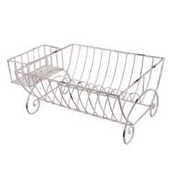 Clayre & Eef Drying Rack 42x29x17 cm White Iron Rectangle