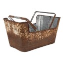 Clayre & Eef Planthouder  45x28x23 cm Bruin Ijzer Rechthoek