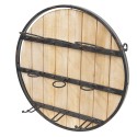 Clayre & Eef Wine Rack Ø 50x14 cm Brown Iron Wood Round