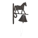 Clayre & Eef Vintage Doorbell Horse 20x11x27 cm Brown Iron