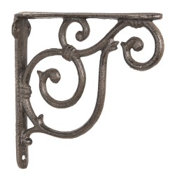 Clayre & Eef Shelf Bracket 4x20x19 cm Brown Iron