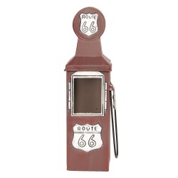 Clayre & Eef Porte-bouteilles 10x10x34 cm Marron Fer Route 66