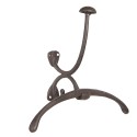 Clayre & Eef Wall Coat Rack 33x13x26 cm Brown Iron