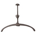 Clayre & Eef Wall Coat Rack 33x13x26 cm Brown Iron