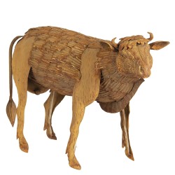 Clayre & Eef Décoration Vache 42x18x35 cm Marron Fer