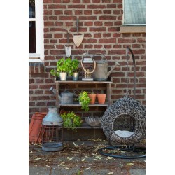 Clayre & Eef Decoratie Gieter  47x18x39 cm Grijs Metaal