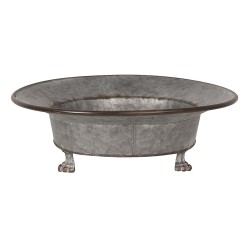 Clayre & Eef Decorative Bowl Ø 38x12 cm Grey Iron Round