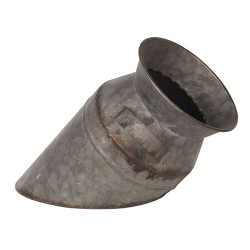 Clayre & Eef Pot à lait de décoration Ø 17x30 cm Gris Fer Rond